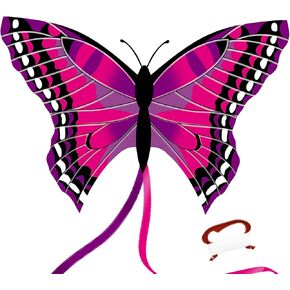 TOY Life Butterfly Kite for Kids Easy to Fly Large Kids Kite - Kites for Kids and Adults Easy to Fly Big Beach Kites for Kids Age 4-8-12 Idea Gift for Children Outdoor Game Activities Beach Trip
