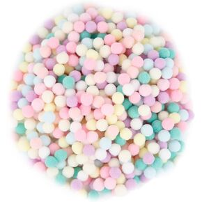 1000pcs Multicolor Pom Pom Balls for Arts and Craft Making and Hobby Supplies, 1.5 cm / 0.59 Inch(Macaron Color) in Saudi Arabia