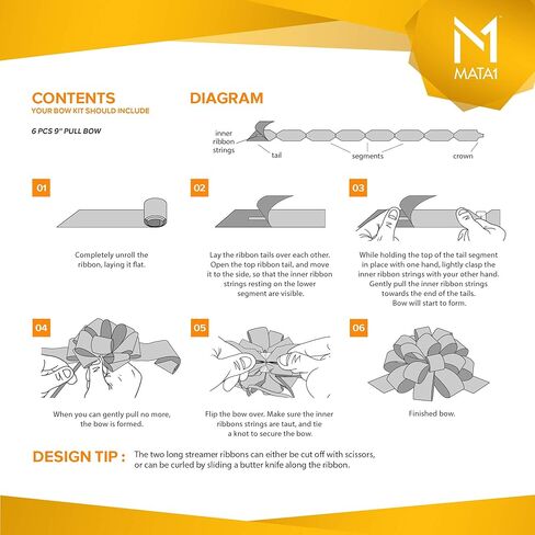 أقواس سحب Mata1 للهدايا (ألوان متنوعة، 9 بوصات، مجموعة من 5)، أقواس سحب كبيرة مقاس 9 بوصات للهدايا، أقواس سحب الشريط لعيد الميلاد، أقواس تغليف الهدايا in Kuwait