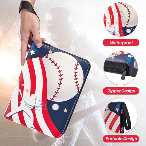 Baseball Card Binder with Sleeves 400 Pockets, Gifts for Baseball Card Collectors,Trading Card Albums Sports Card Binder in Kuwait