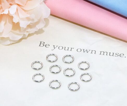 Shapenty Stainless Steel Open Jump Rings Connector Thick Split Rings for Keychain Necklace Bracelet Earring Pendant Jewelry Finding Making Charm Crafting, 120PCS (1.5x15mm) in Kuwait