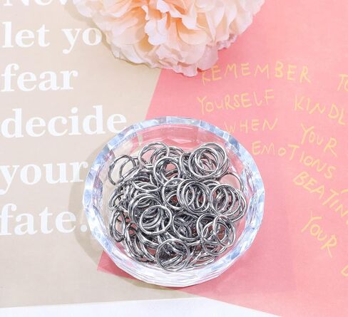Shapenty Stainless Steel Open Jump Rings Connector Thick Split Rings for Keychain Necklace Bracelet Earring Pendant Jewelry Finding Making Charm Crafting, 120PCS (1.5x15mm) in Kuwait