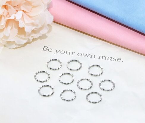 Shapenty Stainless Steel Open Jump Rings Connector Thick Split Rings for Keychain Necklace Bracelet Earring Pendant Jewelry Finding Making Charm Crafting, 120PCS (1.5x15mm) in Kuwait