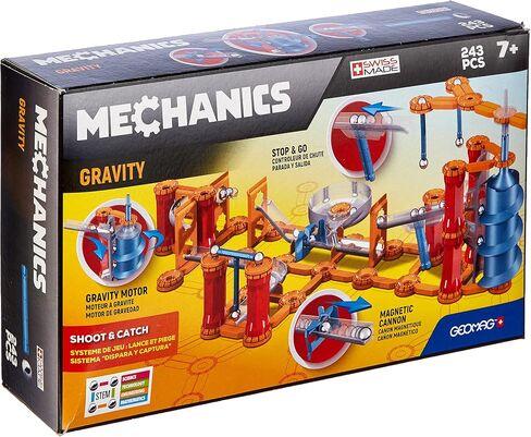 Geomag - مسار الجاذبية الميكانيكي - مجموعة بناء مكونة من 115 قطعة مع حركة مغناطيسية، لعبة بناء رخامية معتمدة من STEM للأعمار من 7 سنوات فما فوق in Kuwait