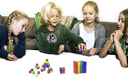 50-Pack 16MM Translucent & Solid 6-Sided Game Dice 5 Sets of Vintage Colors Dice for Board Games and Teaching Math Dice Set Classroom Accessories dice Set RPG dice in Kuwait