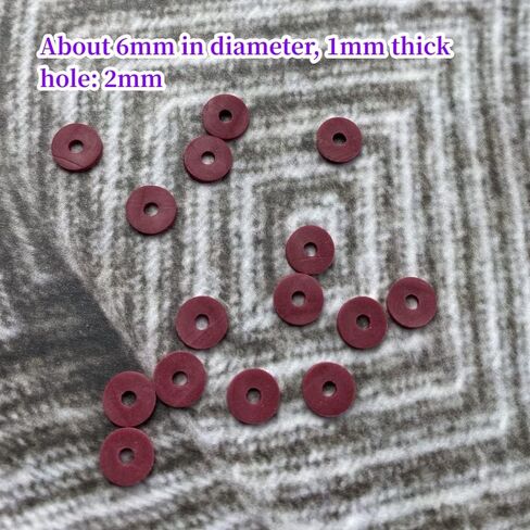 2000pcs Heishi Vinyl Beads Polymer Clay Beads Flat Round Spacer Beads for Making Bracelet Necklace Earring Accessories DIY Handmade Craft (White, 6mm) in Kuwait