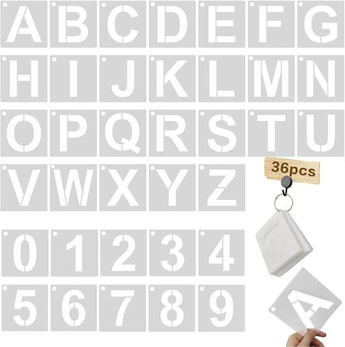 استنسل حروف مقاس 5 بوصات، استنسل حروف كبيرة، استنسل حروف وأرقام، حروف استنسل، استنسل حرفي فني أبجدي، قوالب أبجدية قابلة لإعادة الاستخدام، استنسل أرقام حروف استنسل in Kuwait