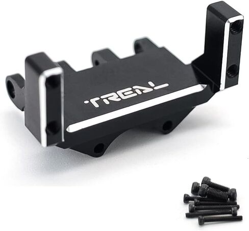 TREAL SCX24 Servo Mount Alu 7075 متوافق مع Reefs 99 Micro Servo لـ Axial SCX24 (أسود) in Saudi Arabia