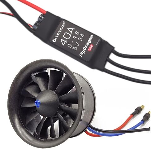 DD 70 مم EDF 12 شفرات مروحة أنبوبية مع توازن محرك بدون فرشاة 3400KV RC تم اختباره لطائرة EDF 4S RC النفاثة in Kuwait