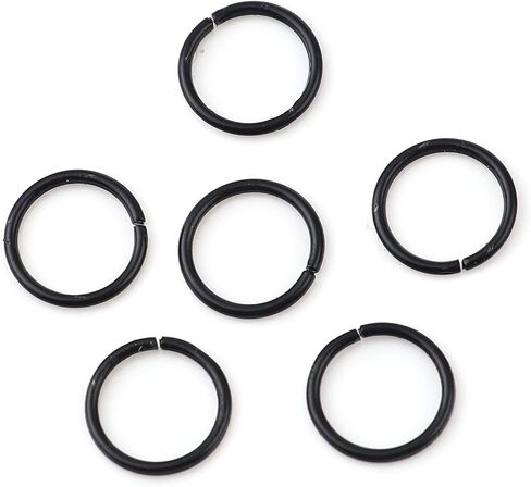 HDSupplies 200 قطعة - حلقات القفز 12 مم مطلية بالفضة اللامعة - 16 مقياس (سمك 1.2 مم) in Kuwait