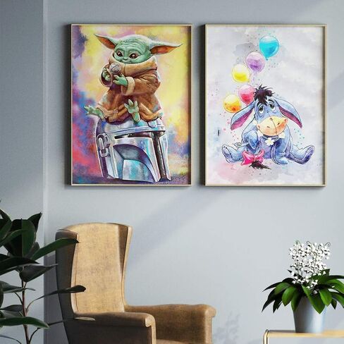 6 Pack 5d Diamond Painting Kits for Adults,DIY Full Drill Diamond Art Kits Paint with Diamonds Crystal Rhinestone Cross Stitch Cartoon Picture Arts and Crafts for Beginners Kids (9.8 X 13.8 Inch) in Kuwait