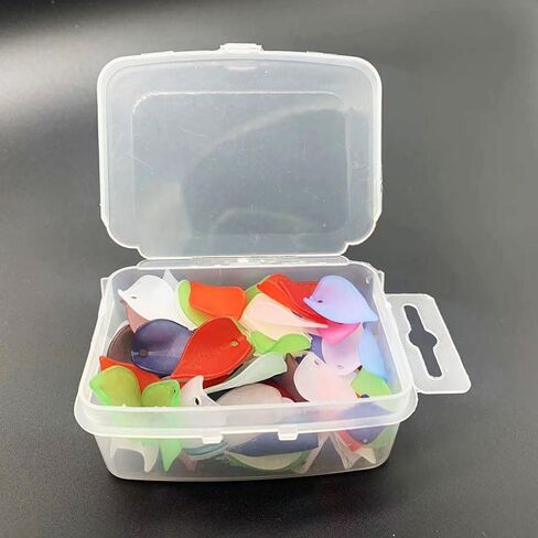 ZHITENG 100Pcs Acrylic Leaf Pendants, With Box, Leaf Shape Acrylic Pendants,Plastic Leaf Bead Charms with Hole,DIY Keychain Jewelry Accessories Home Craft Handmade Making Bracelet Earring Necklace in Kuwait