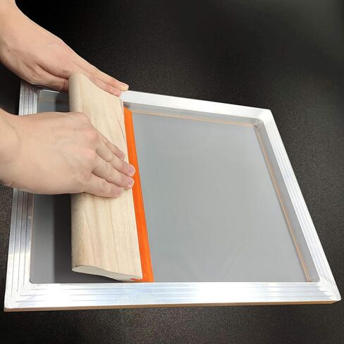 ورون 6 قطع 6 مقاسات من ممسحة طباعة الشاشة، 3 احجام 75 مقياس التحمل ومكشطة حبر خشبية (13.7، 9.4، 5.9 انش)، 3 احجام مكشطة حبر بلاستيكية (6.8، 3.3، 2.3 انش) للطباعة على الشاشة in Kuwait