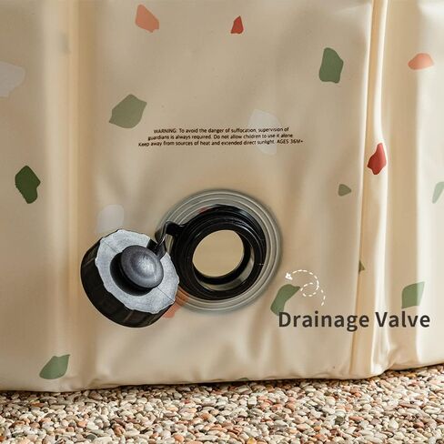 حوض سباحة للاطفال قابل للنفخ من مومنليتل مع بساط داخلي 36 انش × 12 انش in Kuwait