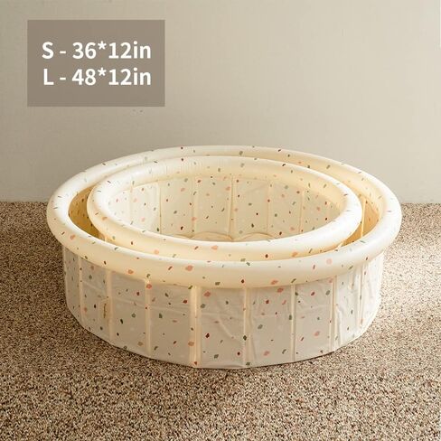 حوض سباحة للاطفال قابل للنفخ من مومنليتل مع بساط داخلي 36 انش × 12 انش in Kuwait