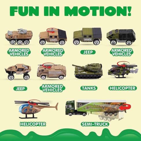JOYIN 19 in 1 Die-cast Construction Toy Truck with Little Figures, Mini Construction Vehicles in Big Carrier Truck, Patrol Rescue Helicopter for Boys 3-9 Years Old, Kids Value Birthday Easter Gifts in Saudi Arabia