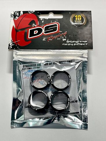 مجموعة إطارات الانجراف DS Racing MI-LF1 المكونة من 4 قطع لـ Kyosho Mini-Z AWD MA020 RC 1/24 1/28 Mini-Q DRZ GLD (قطر 20 مم) (أربعة إطارات ضيقة) in Kuwait