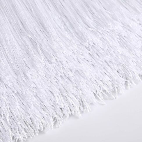 10 Yards Sewing Fringe Trim - Fringe Tassel 15cm Width for Skirt Wedding Dress Lamp Shade Decoration(Balck) in Kuwait