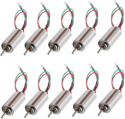 DC 1.5-3.7V 35000RPM Coreless Micro DC Motor 6x10mm for Airplane Model RC Toys - (8 Pcs) in Kuwait