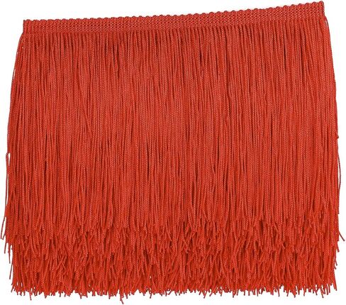 10 Yards Sewing Fringe Trim - Fringe Tassel 15cm Width for Skirt Wedding Dress Lamp Shade Decoration(Balck) in Kuwait