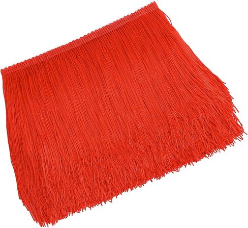10 Yards Sewing Fringe Trim - Fringe Tassel 15cm Width for Skirt Wedding Dress Lamp Shade Decoration(Balck) in Kuwait