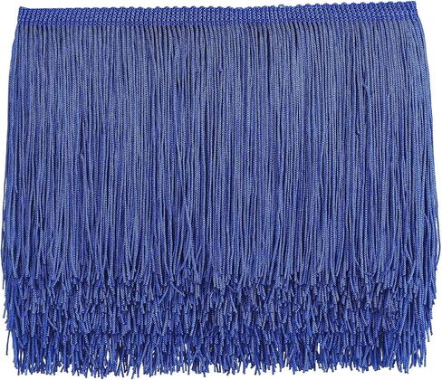 10 Yards Sewing Fringe Trim - Fringe Tassel 15cm Width for Skirt Wedding Dress Lamp Shade Decoration(Balck) in Kuwait