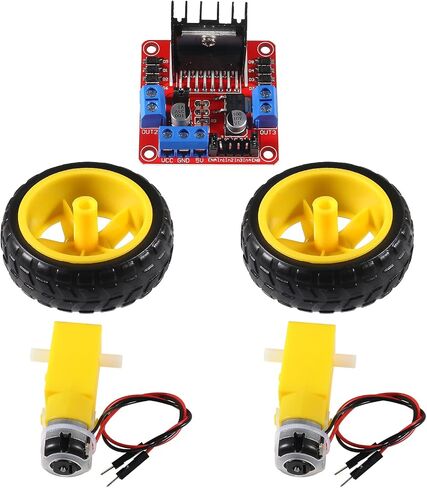 Diann 4pcs TT Motor DC 3-6V Gearbox Motor 200RPM Ratio 1:48 Shaft Motor with 2.54mm Wire for DIY Smart Car Robot in Saudi Arabia