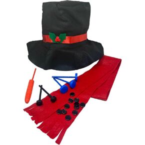 مجموعة Santa's Studio Snowman - قم ببناء مجموعة إكسسوارات رجل الثلج مع وشاح قبعة وأنف - مجموعة حزمة in Kuwait