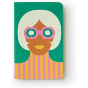 Olimpia Zagnoli Green Midsized Sewn Lined Notebook in Kuwait