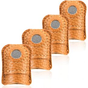 غطاء حماية للاصابع من الكشتبان للخياطة من 4 قطع، غطاء كشتبان للعملات المعدنية، غطاء كشتبان للحياكة والخياطة اليدوية، غطاء كشتبان للتطريز اليدوي in Kuwait