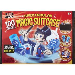 Ideal Magic Spectacular Magic Suitcase, Easy Way to Learn Magic Tricks with Props, Perfect for Beginner Magicians, Over 100 Tricks, For Ages 8 and up in Kuwait