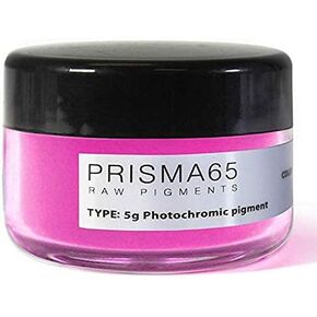 Prisma65 Raw Color Pigment Powder 5 Grams Jar (Photochromic Rose Red)