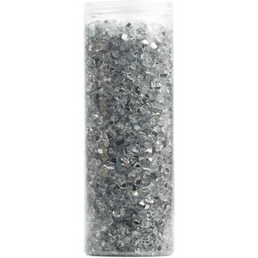 ZenQ Crushed Glass for Crafts, Resin Art. 1.5 lbs