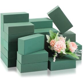 Marsui 30Pcs Floral Foam Blocks Dry and Wet Florist Foam Brick Flower Arrangements Supplies for Fresh and Artificial Flowers Craft Plant Filler Decoration, Green(9 x 4 x 3 Inch)