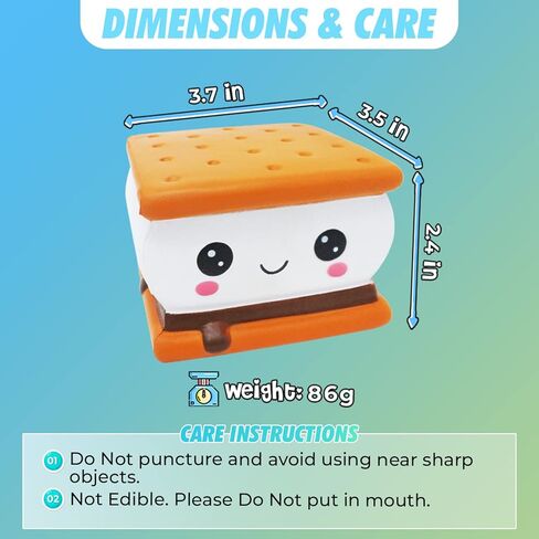 لعبة إسفنجية معطرة بطيئة الارتفاع من سيرينيلايت - ألعاب لطيفة ومحبوبة للضغط وتخفيف التوتر - قطعة واحدة (المزيد) in Kuwait