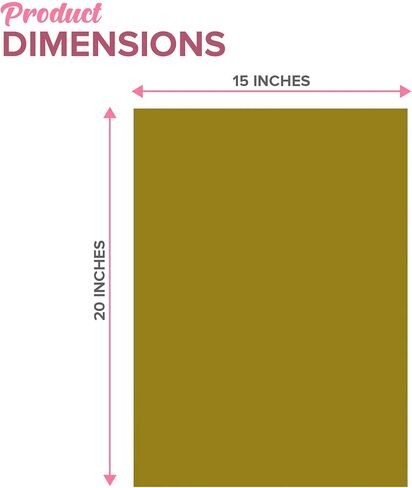 Premium Quality Gift Wrap Paper 100 Sheets Bulk Gift Wrap Tissue Paper, 15" X 20" Gold in Kuwait