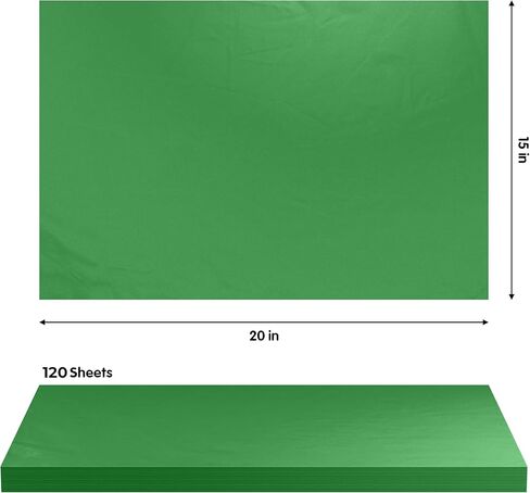 120 ورقة من المناديل الورقية الفضية - 15 بوصة × 20 بوصة ورق تغليف للتنقل - ورق تغليف 10 رطل - ورق الصحف للتغليف وتغليف الهدايا ونقل اللوازم وحماية العناصر in Kuwait