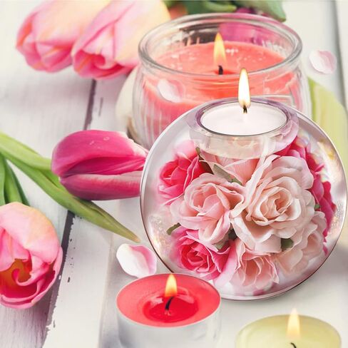 قوالب حامل شموع صغيرة من الراتنج، حامل شموع كروي كبير من الراتنج، 4 انش و3.2 انش، قالب راتنج دائري من السيليكون، عبوة من قطعتين in Kuwait