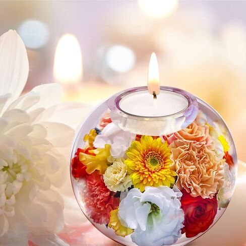 قوالب حامل شموع صغيرة من الراتنج، حامل شموع كروي كبير من الراتنج، 4 انش و3.2 انش، قالب راتنج دائري من السيليكون، عبوة من قطعتين in Kuwait