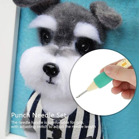 Punch Needle Embroidery Set Embroidery Needle Punch with 3 Sizes Needle Pen Kit Tool for DIY Craft for DIY Threaders Sewing Knitting for Mother(Yellow +) in Kuwait