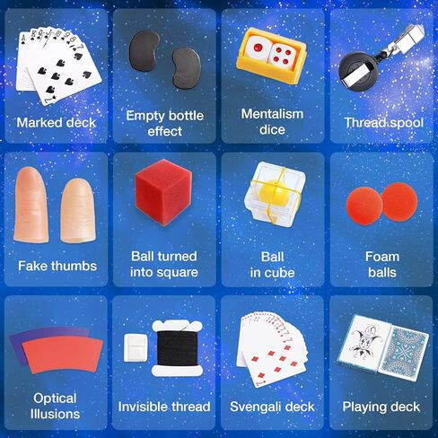 LUGY Magic Secrets - Magic Set for Beginners & Kids - Learn 70 Basic Level Magic Tricks - Comprehensive Magic Starter & Learning Kit - Includes Video Tutorials - Suitable for Age 7+ in Saudi Arabia