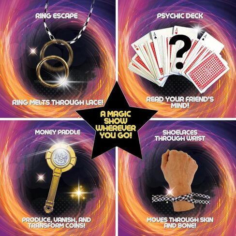 Fantasma Official Magician’s Case – Over 200 Tricks in an Self-Contaned Travel Case,Black, Gold in Kuwait