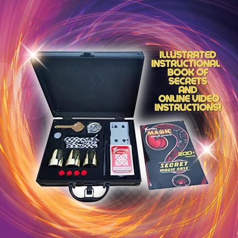 Fantasma Official Magician’s Case – Over 200 Tricks in an Self-Contaned Travel Case,Black, Gold in Kuwait