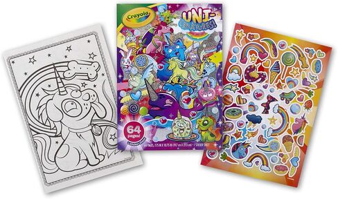 Crayola Uni-Creatures Coloring Book, 64 Unicorn Coloring Pages, Gift for Kids, Ages 3, 4, 5, 6, in Kuwait