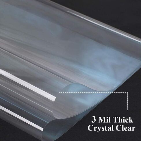 iLovepaper Clear Cellophane Wrap Roll 33''x115Ft, 3 Mil Thick Clear Cellophane Wrapping Paper|Christmas Wrap Roll|Cellophane Roll | Cellophane Wrap for Christmas Halloween Gifts, Baskets, Flowers in Saudi Arabia