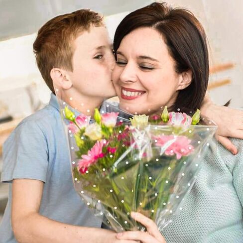 لفة ملفوفة من السيلوفان الشفافة من نوبيستي | لفة هدايا بسمك 2.5 مل لفة سيلوفان رول للهدايا سلال فن الزهور in Kuwait