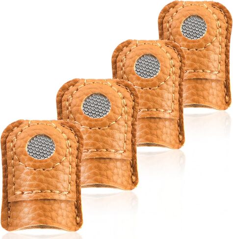 غطاء حماية للاصابع من الكشتبان للخياطة من 4 قطع، غطاء كشتبان للعملات المعدنية، غطاء كشتبان للحياكة والخياطة اليدوية، غطاء كشتبان للتطريز اليدوي in Kuwait