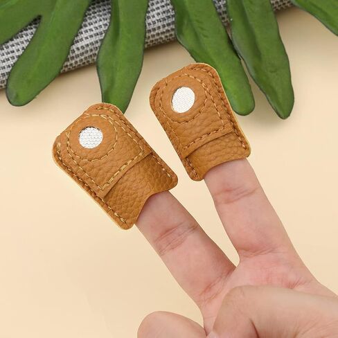 غطاء حماية للاصابع من الكشتبان للخياطة من 4 قطع، غطاء كشتبان للعملات المعدنية، غطاء كشتبان للحياكة والخياطة اليدوية، غطاء كشتبان للتطريز اليدوي in Kuwait