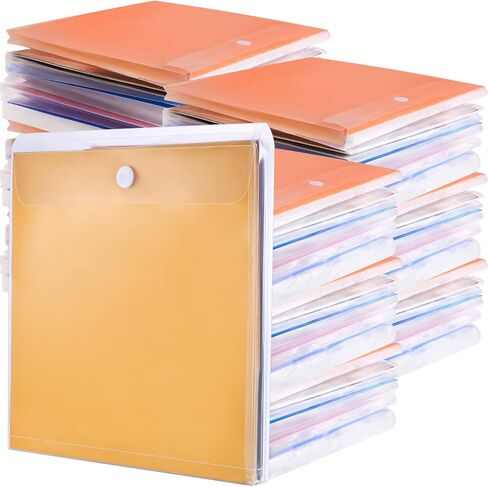72 Pcs Scrapbook Paper Storage Organizer 12 x 12 Inches Plastic Paper Holder for Holding Scrapbook Paper Files Photos Vinyl Paper, Clear in Saudi Arabia