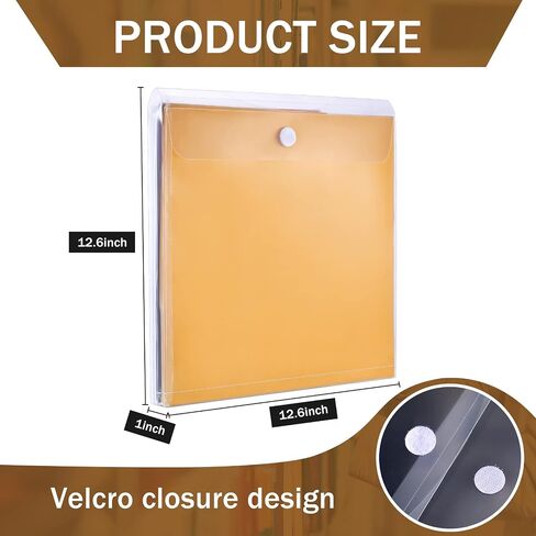 72 Pcs Scrapbook Paper Storage Organizer 12 x 12 Inches Plastic Paper Holder for Holding Scrapbook Paper Files Photos Vinyl Paper, Clear in Saudi Arabia